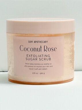 Coconut Rose Exfoliating Sugar Scrub - New
